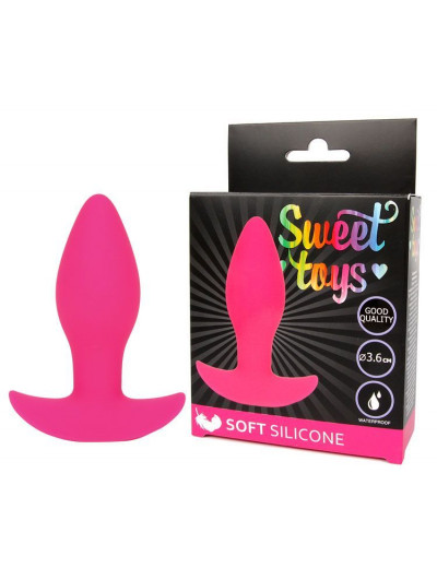 Розовая анальная втулка Sweet Toys - 8,5 см.