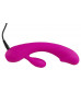 Лиловый вибратор-кролик Super Soft Silicone Rabbit Vibrator - 17,7 см.