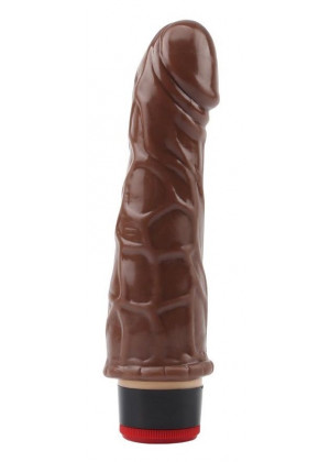 Коричневый вибратор-реалистик 7” Vibe Cock - 18 см.