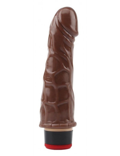 Коричневый вибратор-реалистик 7” Vibe Cock - 18 см.
