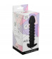 Чёрная анальная вибропробка Twisted Anal Plug - 13 см.