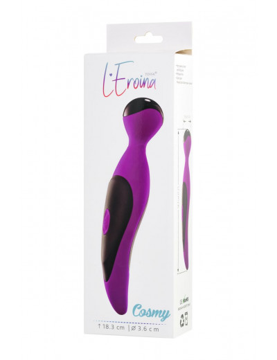 Фиолетовый вибростимулятор COSMY - 18,3 см.