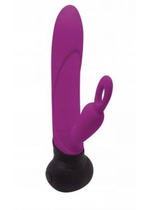 Фиолетовый вибростимулятор Mini Bonnie - 19,7 см.