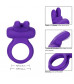 Фиолетовое двойное эрекционное кольцо Silicone Rechargeable Dual Rockin Rabbit