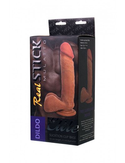 Фаллоимитатор-мулат TOYFA RealStick Elite Mulatto - 21 см.