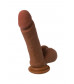Фаллоимитатор-мулат TOYFA RealStick Elite Mulatto - 21 см.