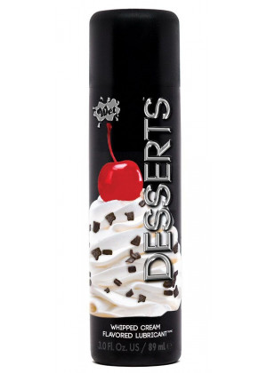 Лубрикант Wet Desserts Whipped Cream с ароматом взбитых сливок - 89 мл.