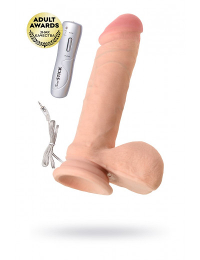 Реалистичный вибратор TOYFA RealStick Elite Vibro - 20 см.