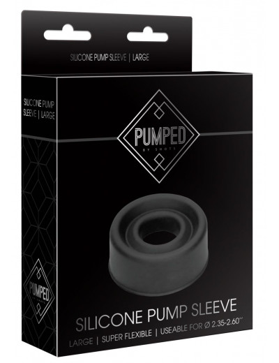 Уплотнительная черная насадка для помпы Silicone Pump Sleeve Large