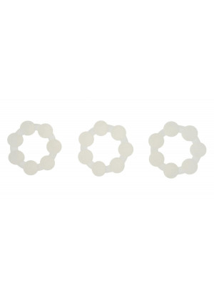 Набор из 3 больших одинаковых эрекционных колец Love Rings With Balls