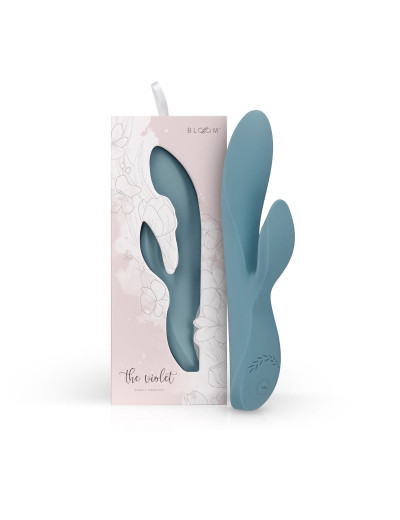 Вибратор с клиторальным стимулятором The Violet Rabbit Vibrator - 20 см.