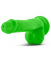 Зеленый фаллоимитатор 6 Inch Silicone Dual Density Cock with Balls - 15,24 см.