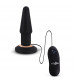 Чёрная анальная вибровтулка APEX BUTT PLUG LARGE BLACK - 15 см.