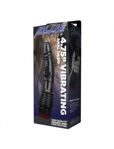 Черный анальный вибратор 4.75  Vibrating Anal Dildo