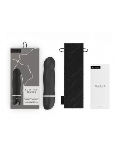 Черный мини-вибратор Bdesired Deluxe - 15,3 см.