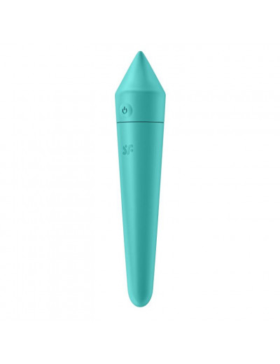 Бирюзовый мини-вибратор Ultra Power Bullet 8