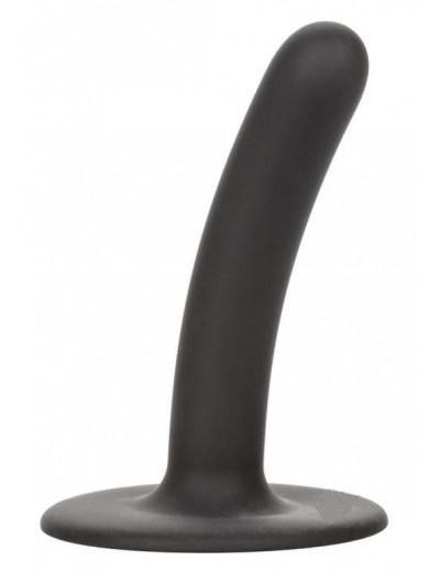 Черный силиконовый анальный стимулятор 7” Smooth Probe - 17,75 см.