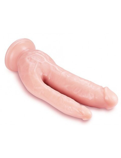 Телесный фаллоимитатор 8 Inch DP Cock - 20,32 см.
