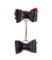 Черно-красный бондажный набор Bow-tie