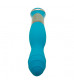 Голубой вибратор с ротацией ECSTASY Deluxe Rippled Vibe - 20 см.