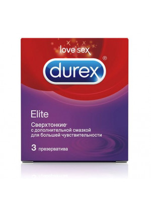 Сверхтонкие презервативы Durex Elite - 3 шт.