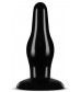 Чёрная анальная пробка Pleasure Plug - 10,16 см.