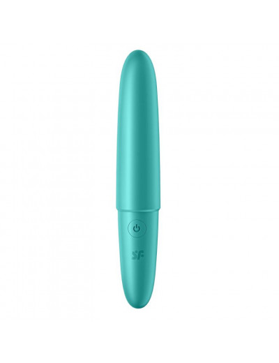 Бирюзовый мини-вибратор Ultra Power Bullet 6
