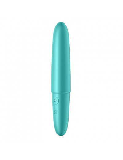 Бирюзовый мини-вибратор Ultra Power Bullet 6