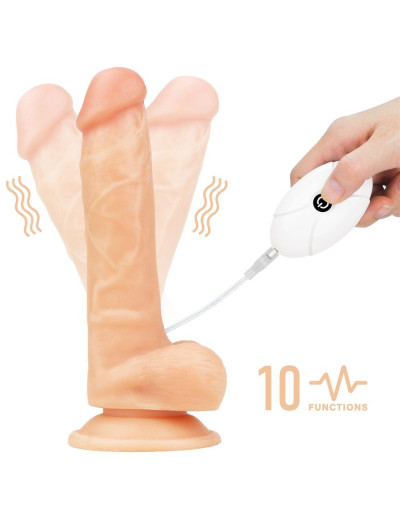 Женский страпон с вибрацией Vibrating Easy Strapon Set 7.5 - 20 см.