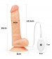Женский страпон с вибрацией Vibrating Easy Strapon Set 7.5 - 20 см.