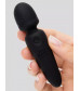 Черный мини-wand Sensation Rechargeable Mini Wand Vibrator - 10,1 см.