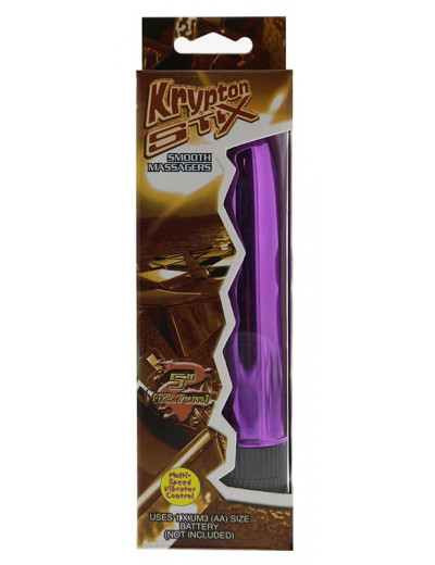 Ярко-розовый гладкий вибромассажёр KRYPTON STIX 5 MASSAGER M/S PINK -  12,7 см.