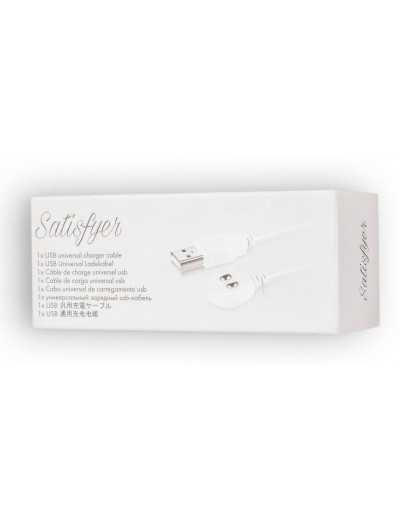 Белый магнитный кабель для зарядки Satisfyer USB Charging Cable