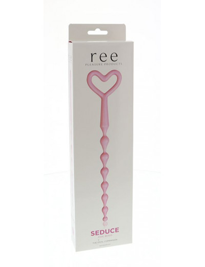 Розовая анальная цепочка REE SEDUCE PINK - 32 см.