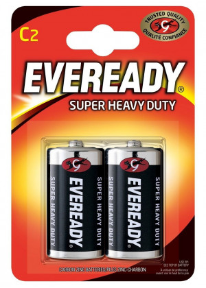 Батарейки EVEREADY SUPER R14 С 1,5V - 2 шт.