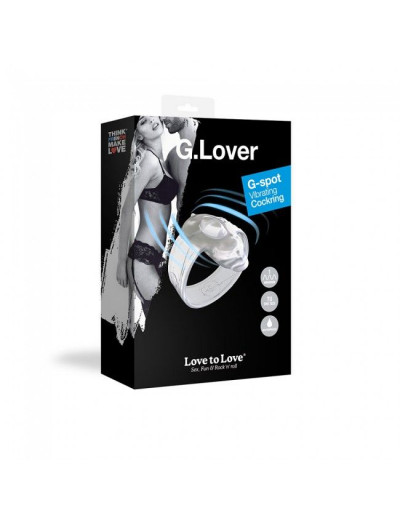 Прозрачное эрекционное виброкольцо G-Lover