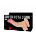 Реалистичный ротатор на присоске Super Rota Dong - 21 см.