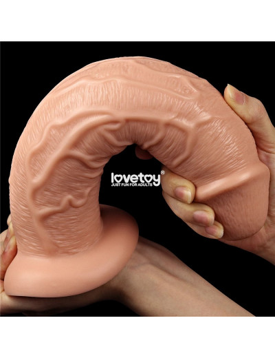 Телесный фаллоимитатор-гигант 11 Realistic Long Dildo - 28 см.