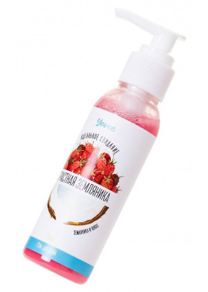 Гель для душа с афродизиаками  Страстная земляника  с ароматом земляники и кокоса - 100 мл.
