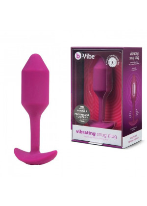 Розовая пробка для ношения с вибрацией Snug Plug 2 - 11,4 см.
