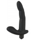 Черный вибромассажер простаты Naughty Finger Prostate Vibe - 13,8 см.