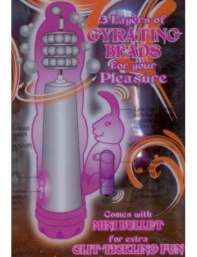 Многофункциональный массажер со стимулятором клитора Ruibous Beauty - 16,5 см.