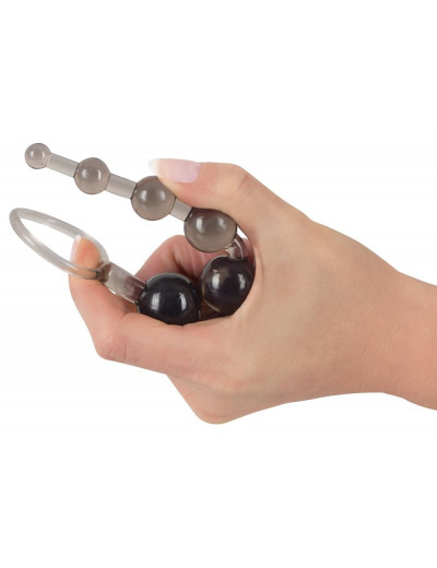 Дымчатая анальная цепочка Anal Beads - 20,5 см.