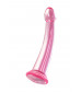 Розовый нереалистичный фаллоимитатор Jelly Dildo L - 20 см.