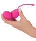 Розовые вагинальные шарики Silicone Love Balls