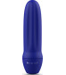 Синяя рельефная вибропуля Bmine Basic Reflex - 7,6 см.