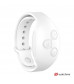 Голубой вибратор для пар с белым пультом-часами Weatwatch Dual Pleasure Vibe