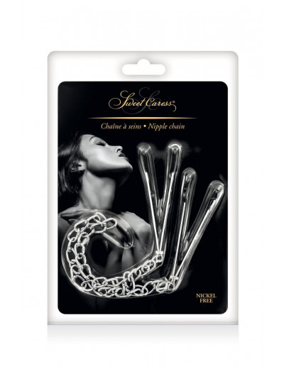 Регулируемые зажимы для сосков Sweet Caress Nipple Chain