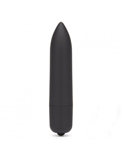 Черная вибропуля X-Basic Long Bullet 10 speeds - 9 см.