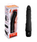 Черный вибратор-реалистик 7  Realistic Vibrator - 20 см.